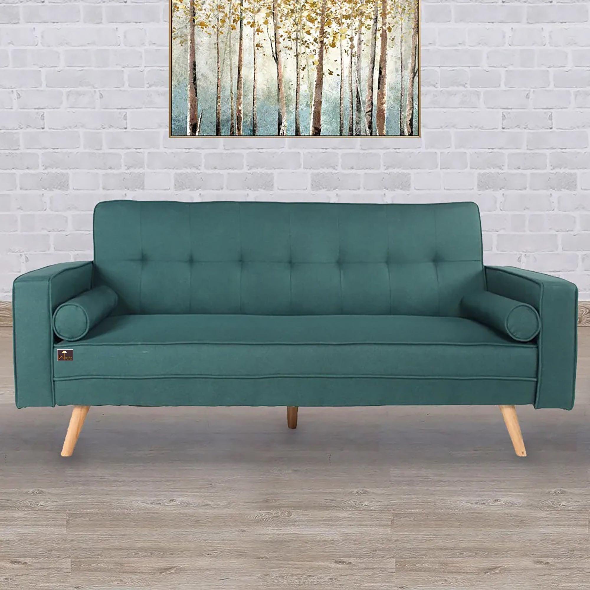 Modern 3 Seater Sofa Cum Bed For Living Room - WoodenTwist