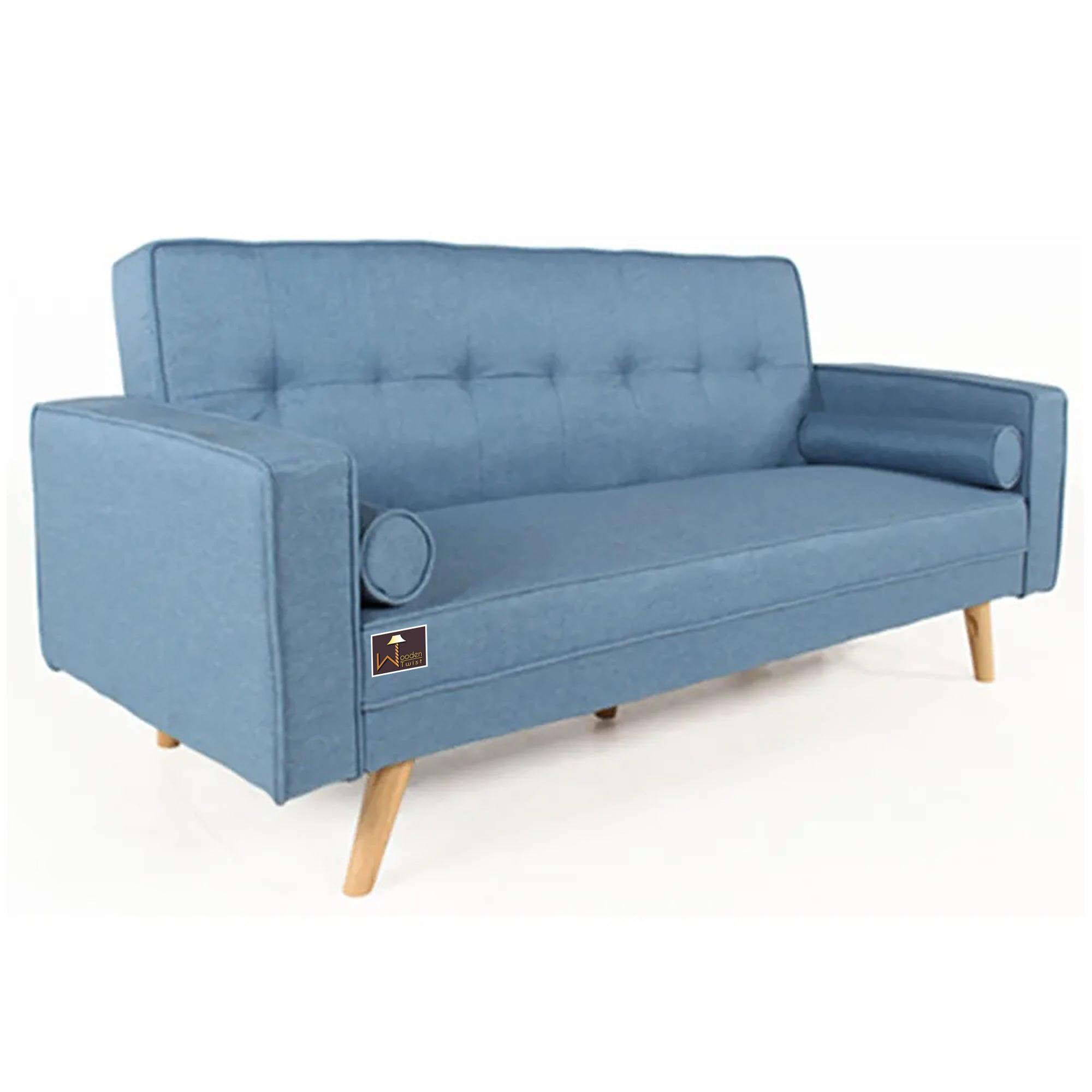 Modern 3 Seater Sofa Cum Bed For Living Room - WoodenTwist