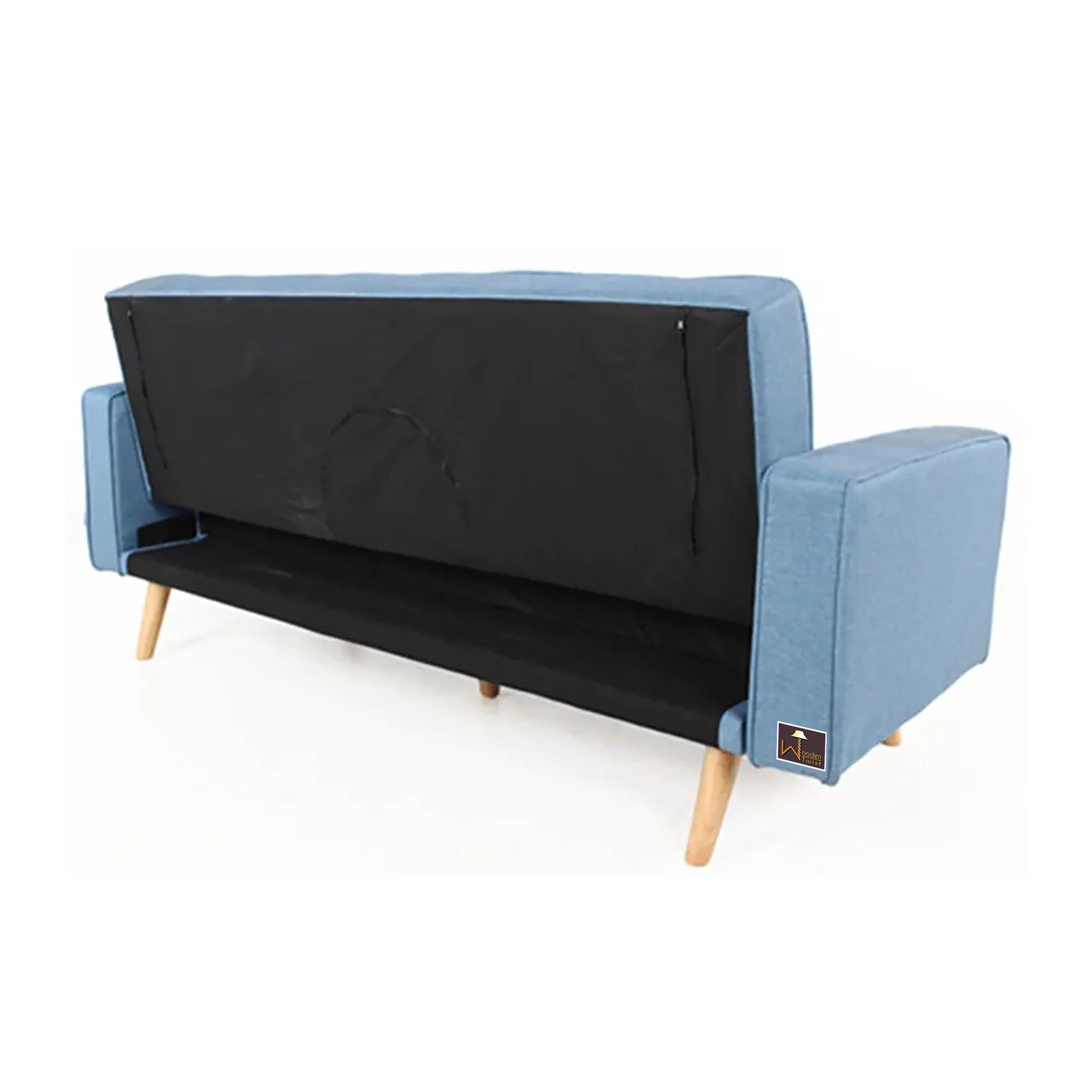 Modern 3 Seater Sofa Cum Bed For Living Room - WoodenTwist