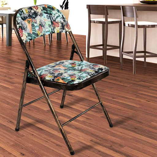 Seat and Back Cushion Multipurpose Folding Chair for Office Use, Folding Chairs, Living Room Chair, - WoodenTwist