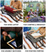 Portable & Foldable Wooden Desk for Bed Tray, Laptop Table, Study Table. - WoodenTwist