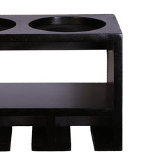 Unique Wooden Bottle Rack, 2 Bottles Holder Wall Shelves - WoodenTwist