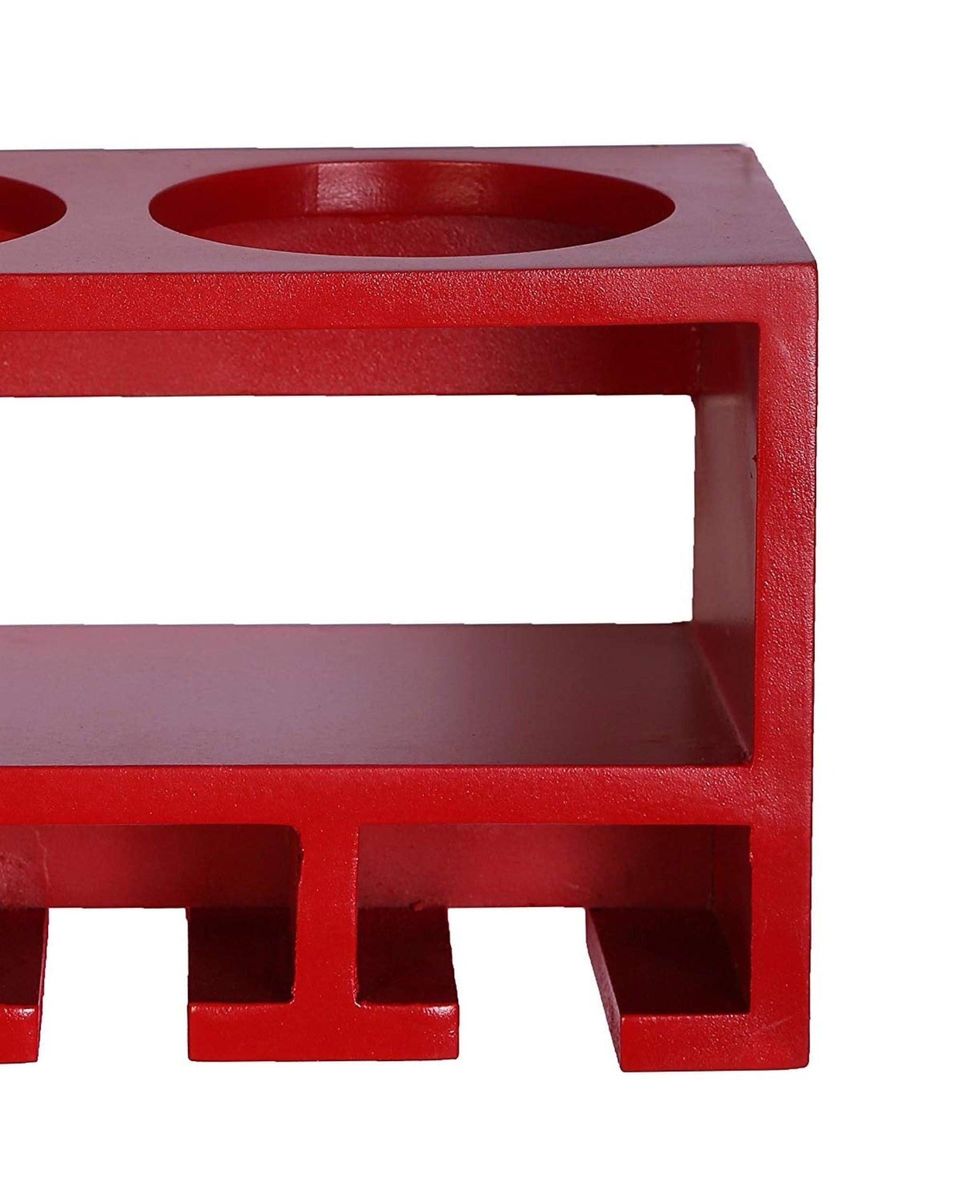 Unique Wooden Bottle Rack, 2 Bottles Holder Wall Shelves - WoodenTwist