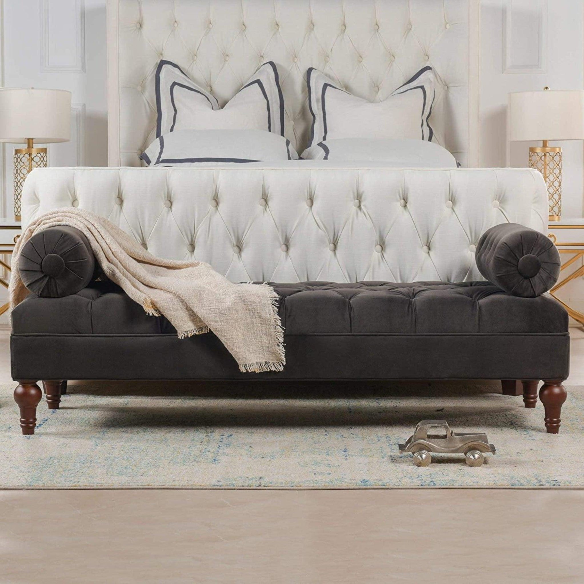 Buy Lewis Bolstered Lounge Entryway Bench Three Seater Sofa diwan Couch Lounger Lounge diwan