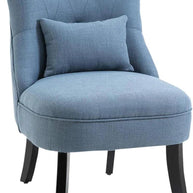 Tub Single Sofa Dining Chair Walnut Finish with 1 Pillow - WoodenTwist