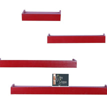 Wooden Rectangular Floating Wall Shelves set of 4 - WoodenTwist