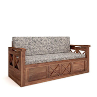 Wooden Sofa Cum Bed for Living Room Home (Teak Wood) - WoodenTwist