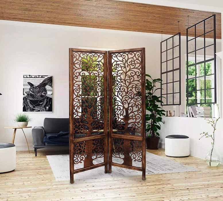wooden partition
