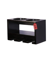 Unique Wooden Bottle Rack, 2 Bottles Holder Wall Shelves - WoodenTwist