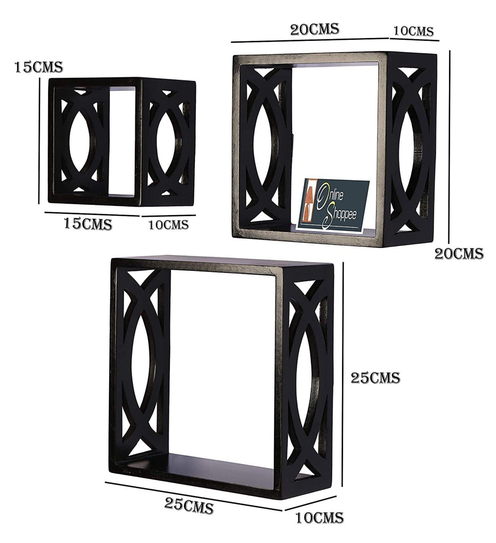 Elegant Floating Wall Shelf ( Set of 3) - WoodenTwist