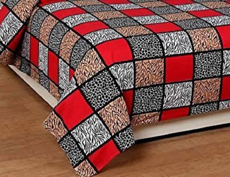 3D Double Bedsheet with 2 Pillow Covers (Multicolor) - WoodenTwist