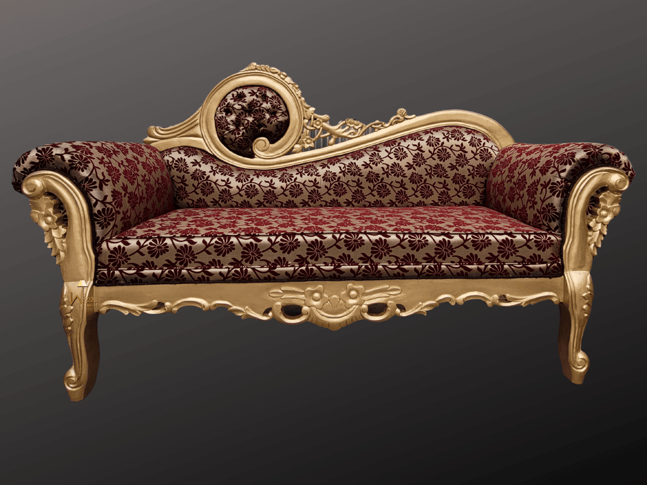 Buy Canap Teak Wood Victorian Style Sofa Couch Online In India
