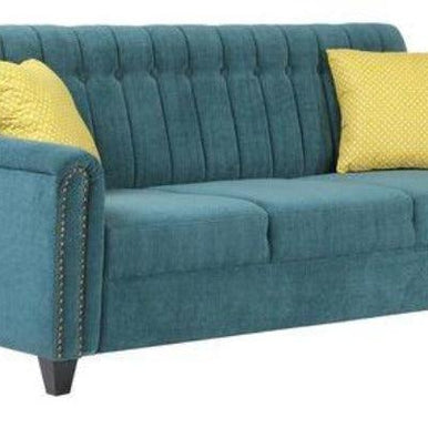 Contemporary Style Sofa Set In Blue Color - WoodenTwist