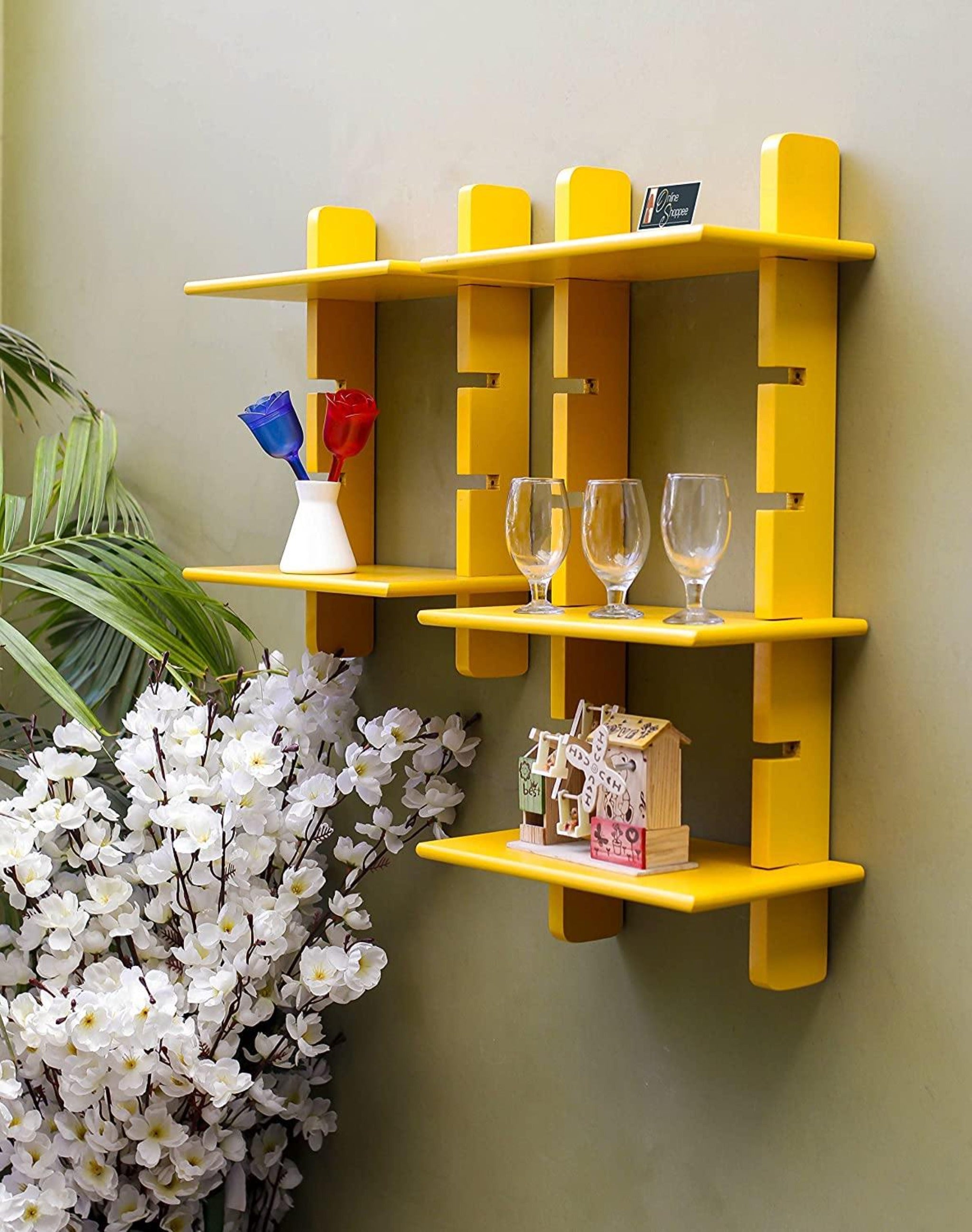 Beautiful Ladder Wall Shelf - WoodenTwist