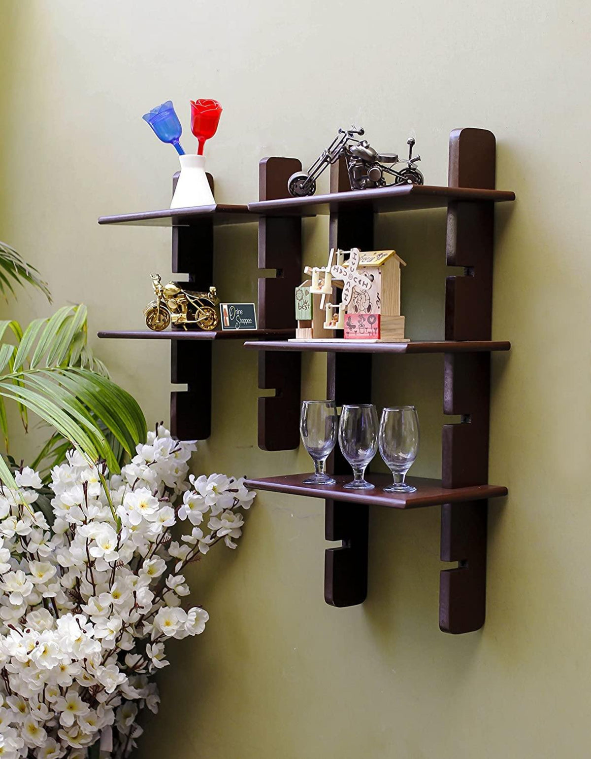 Beautiful Ladder Wall Shelf - WoodenTwist