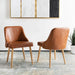 Mid-Century Slate and Gold Finish Dining Chair (Set of 2) - WoodenTwist