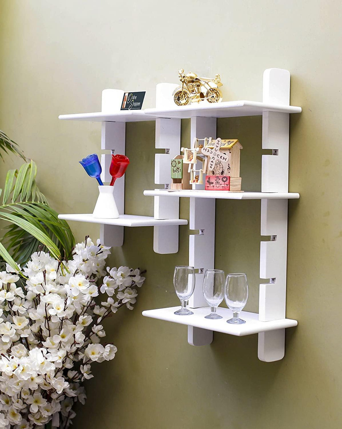 Beautiful Ladder Wall Shelf - WoodenTwist