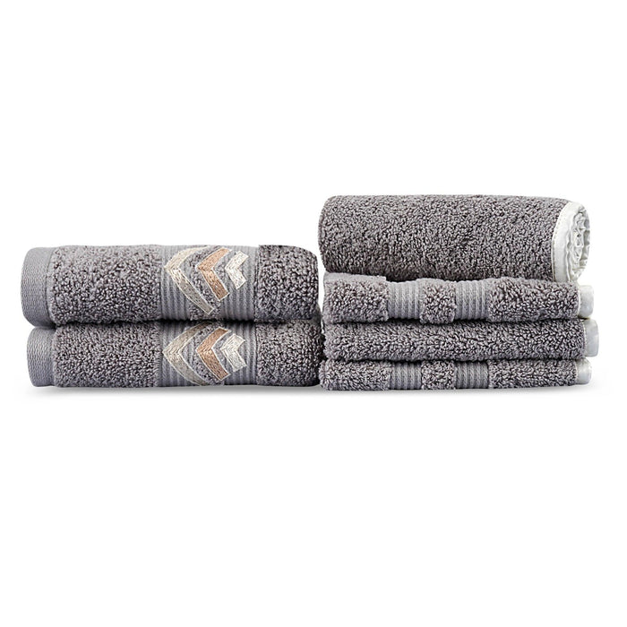Pure Cotton 500 GSM Towel (6 Piece Face Hand & Bath Towel Sets) - WoodenTwist