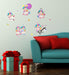 Cute Unicorns team Cartoon Wall Sticker for Kids Nursery Bedroom & Baby Shower SpeciaL - WoodenTwist