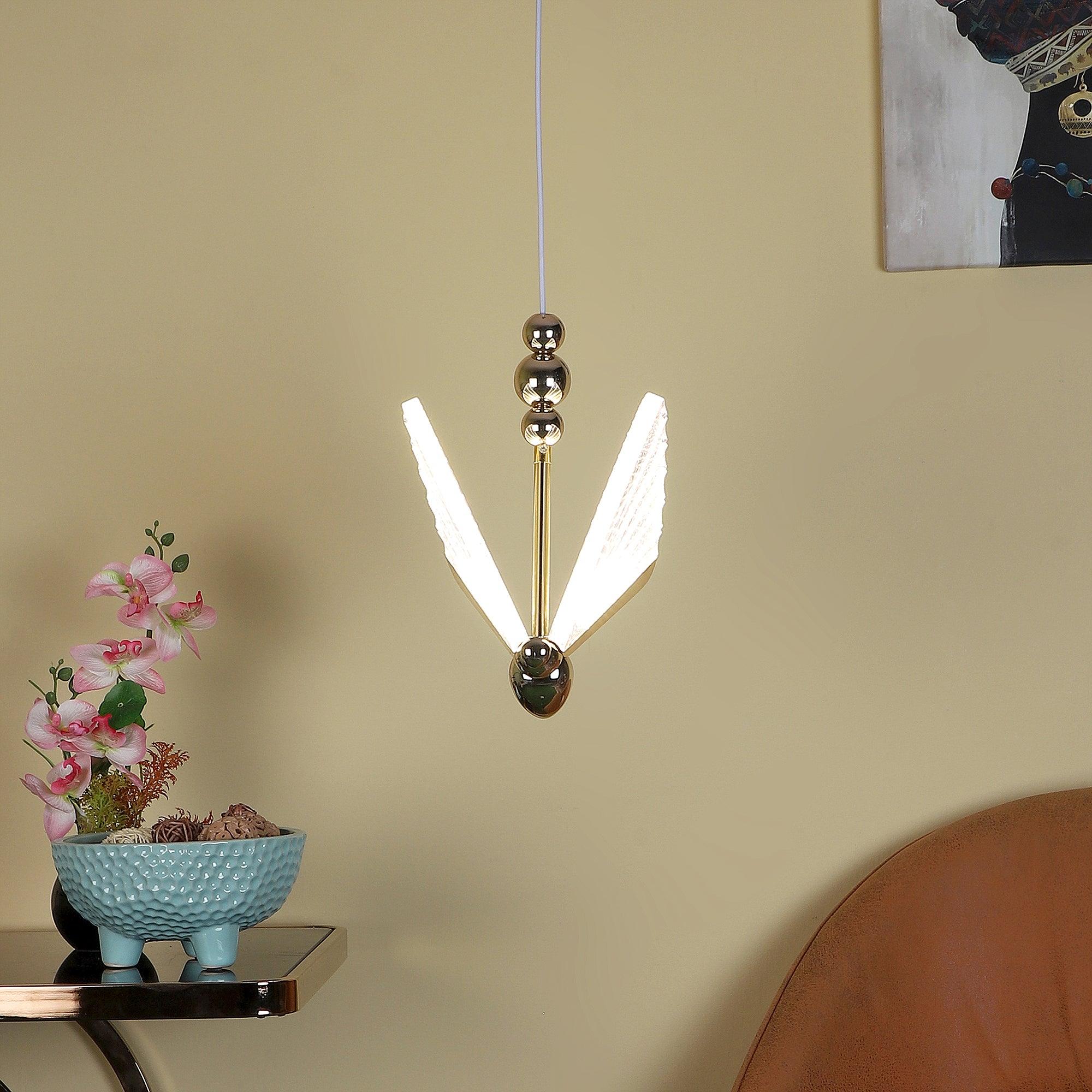 Stylish & Classy Gold Iron Hanging Lights - WoodenTwist