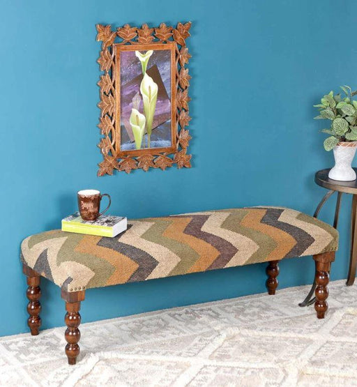 Wooden Handmade Stylish & Classy Bench In (Multicolor) - WoodenTwist