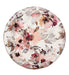 Round mango wood foot stool in multicolor with cotton embroidered - WoodenTwist