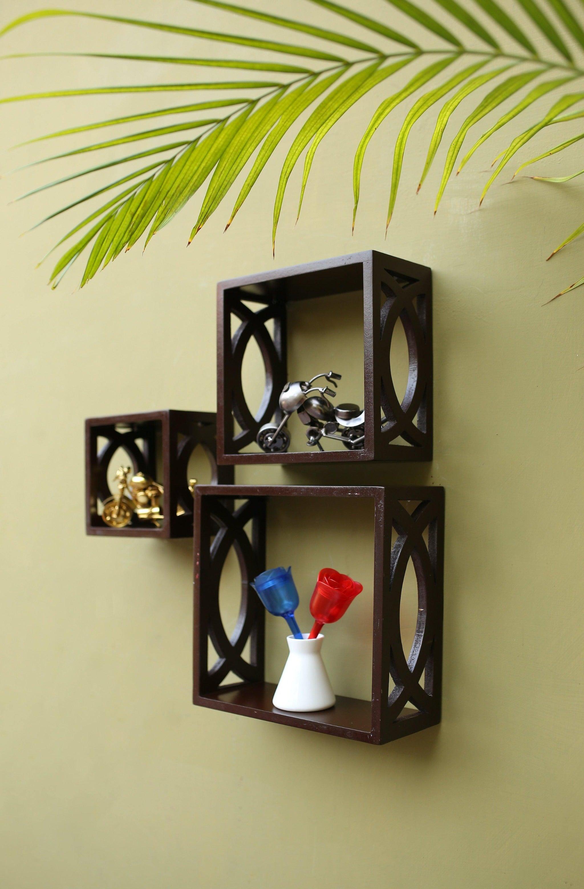 Elegant Floating Wall Shelf ( Set of 3) - WoodenTwist