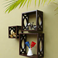 Elegant Floating Wall Shelf ( Set of 3) - WoodenTwist
