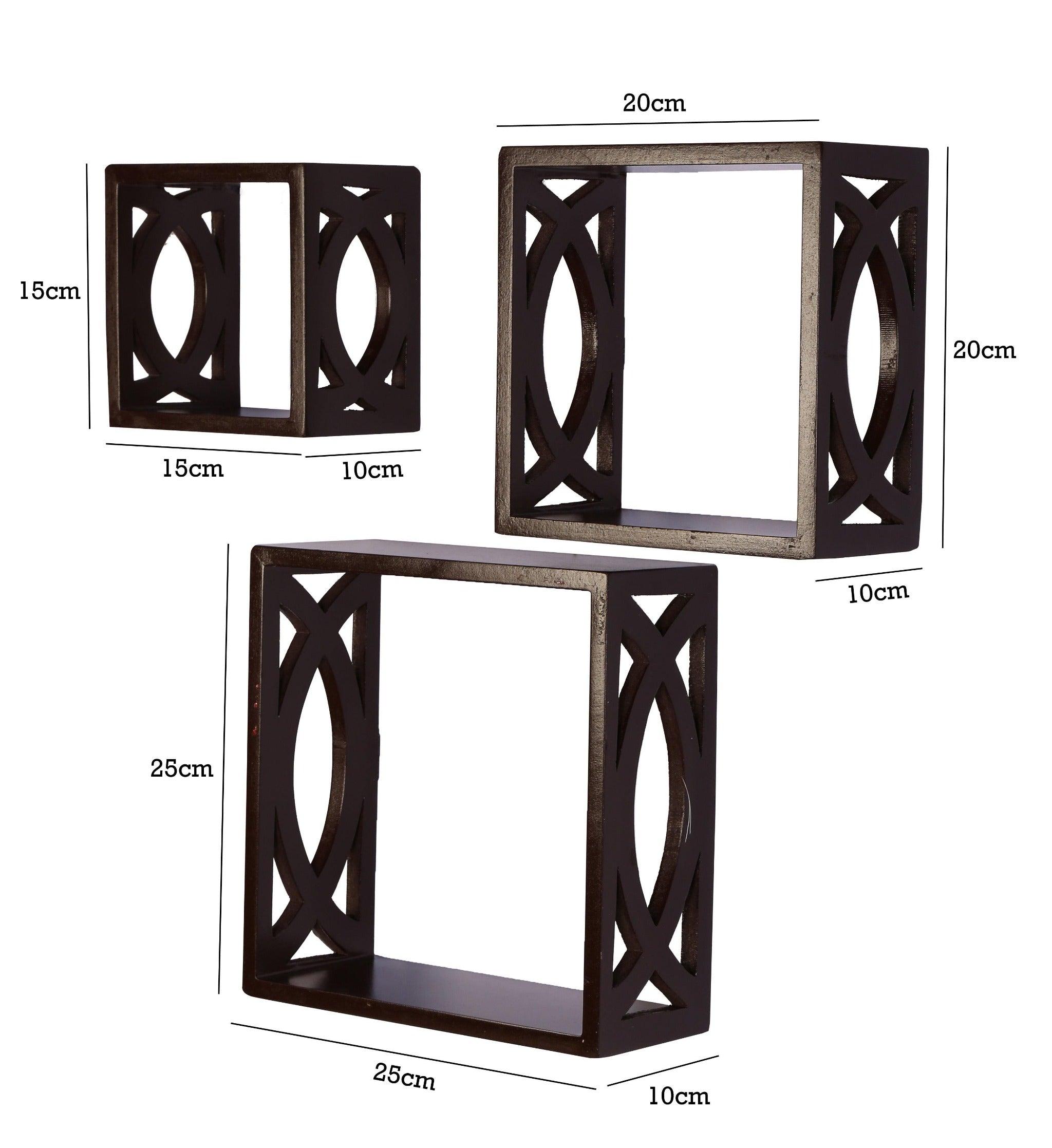 Elegant Floating Wall Shelf ( Set of 3) - WoodenTwist
