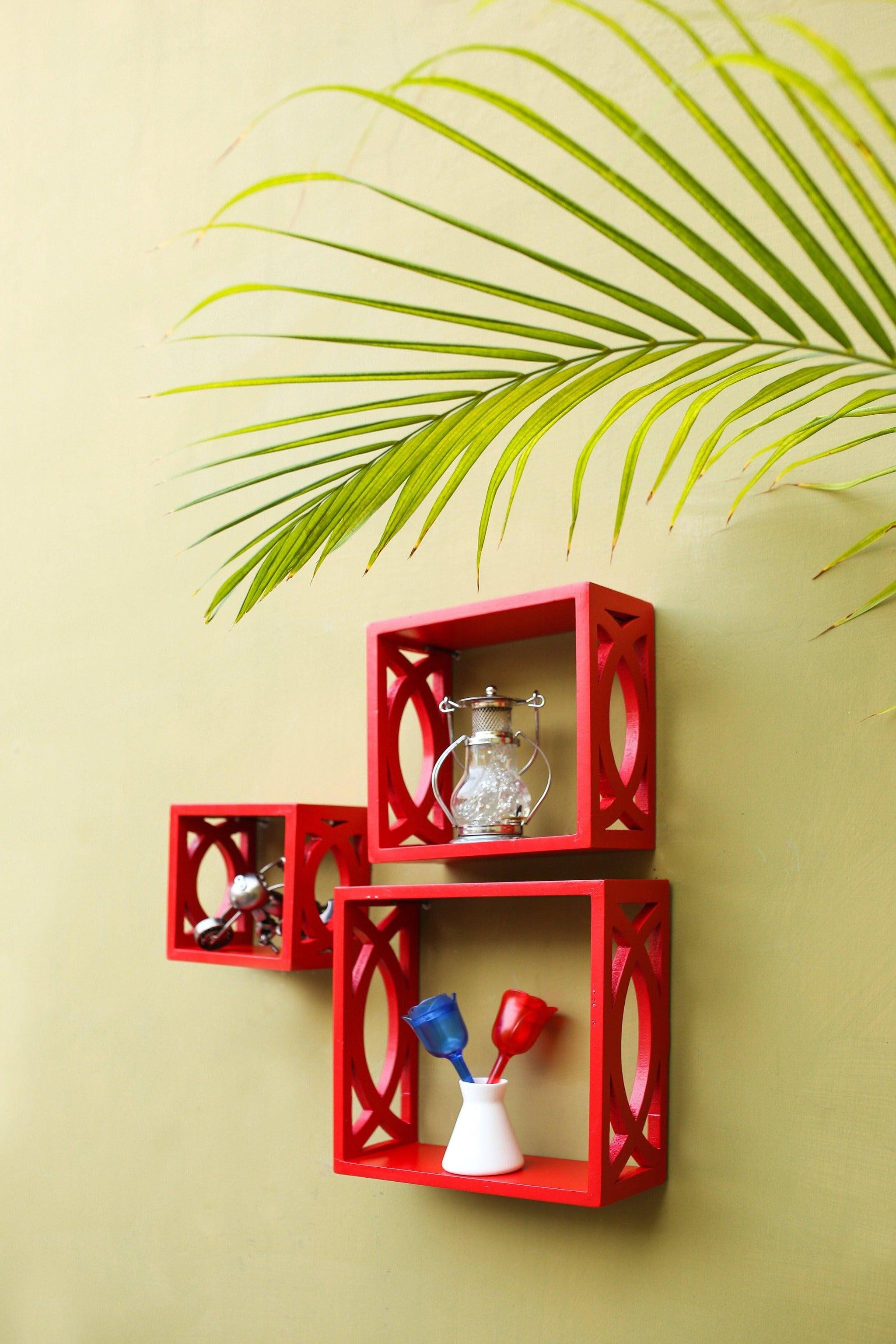 Elegant Floating Wall Shelf ( Set of 3) - WoodenTwist