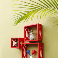 Elegant Floating Wall Shelf ( Set of 3) - WoodenTwist