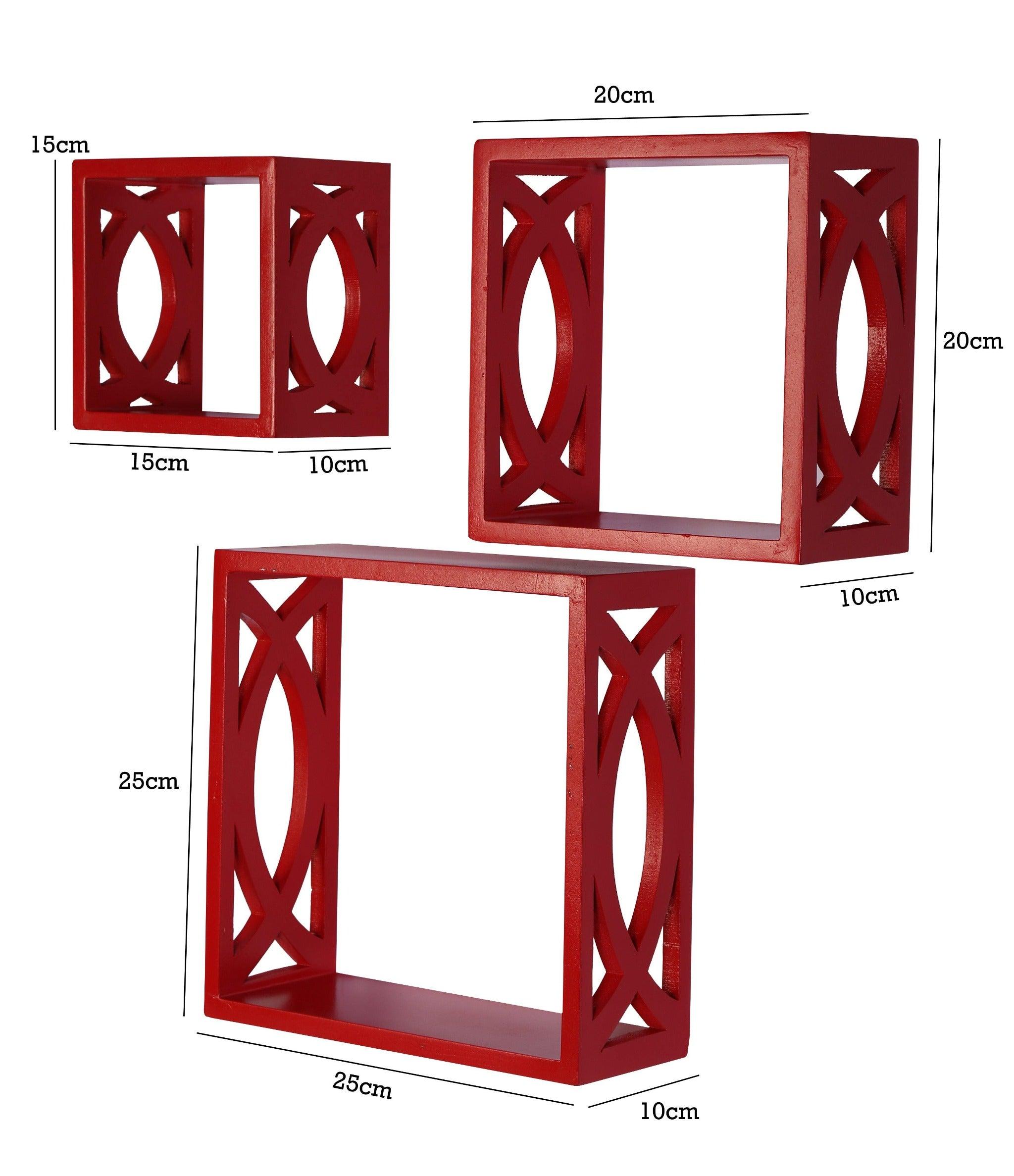 Elegant Floating Wall Shelf ( Set of 3) - WoodenTwist