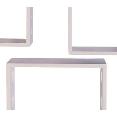 Wooden Floating Wall Shelves Set of 3 - WoodenTwist