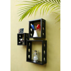 Wooden Floating Wall Shelves Set of 3 - WoodenTwist