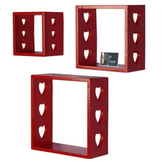 Wooden Floating Wall Shelves Set of 3 - WoodenTwist