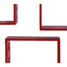 Wooden Floating Wall Shelves Set of 3 - WoodenTwist