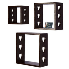 Wooden Floating Wall Shelves Set of 3 - WoodenTwist