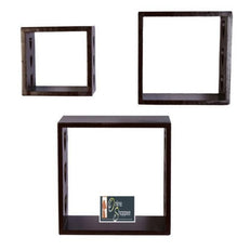 Wooden Floating Wall Shelves Set of 3 - WoodenTwist