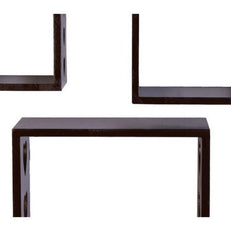 Wooden Floating Wall Shelves Set of 3 - WoodenTwist