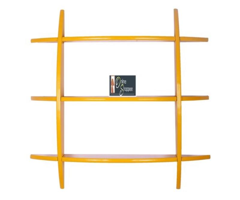 Wooden 3 Tier Floating Wall Shelves - WoodenTwist