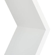 Hexagonal Wooden Floating Wall Shelves Set of 3 styled in a living room - WoodenTwist