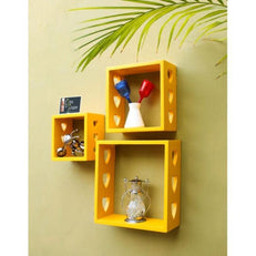Wooden Floating Wall Shelves Set of 3 - WoodenTwist