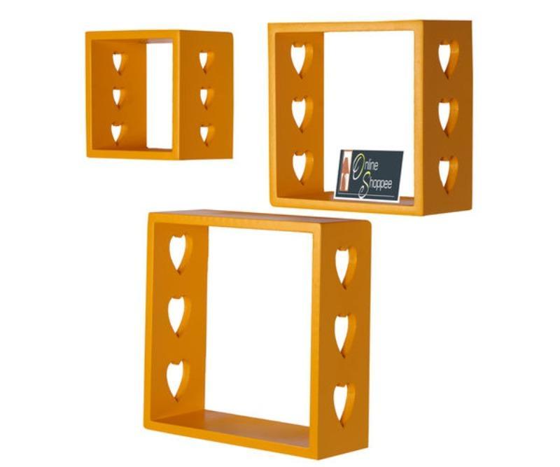 Wooden Floating Wall Shelves Set of 3 - WoodenTwist
