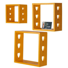 Wooden Floating Wall Shelves Set of 3 - WoodenTwist