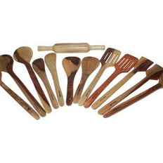 Wooden kitchen essentials spoon set, Sheesham wood