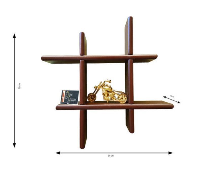Criss Cross Floating Wall Shelf wall mounted storage display