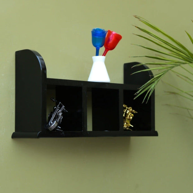 Wooden Beautiful Designer Kitchen Wall Shelves Rack - WoodenTwist