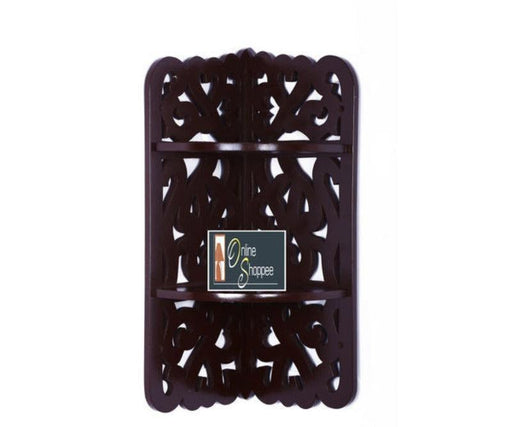 Wooden Dos Niveles Wall Decor Rack Shelf - WoodenTwist