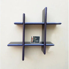 Criss Cross Floating Wall Shelf front view