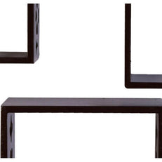 Wooden Square Nesting Floating Wall Shelves Set of 3 - WoodenTwist